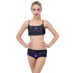 Fractal Colors Pattern Abstract Layered Top Bikini Set