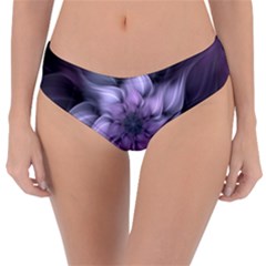 Fractal Flower Lavender Art Reversible Classic Bikini Bottoms by Pakrebo