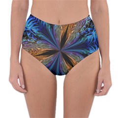 Abstract Background Kaleidoscope Reversible High-waist Bikini Bottoms by Pakrebo