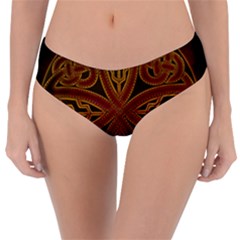 Celtic Spiritual Pattern Art Reversible Classic Bikini Bottoms by Pakrebo