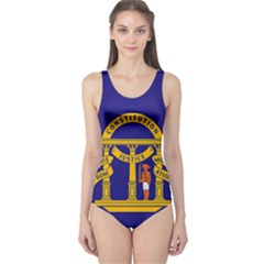Unofficial Flag Of Georgia Until 1879 One Piece Swimsuit by abbeyz71
