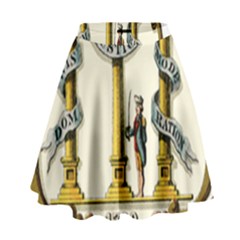 Historical Coat Of Arms Of Georgia High Waist Skirt by abbeyz71
