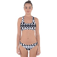 Seamless Pattern Wallpaper Cross Back Hipster Bikini Set by Pakrebo