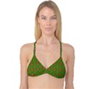 Seamless Wallpaper Digital Art Green Red Reversible Tri Bikini Top View1