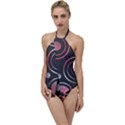 Circles Yellow Space Go with the Flow One Piece Swimsuit View1