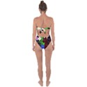 The Cat and The Tulips Tie Back One Piece Swimsuit View2