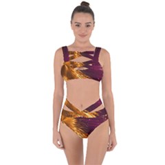 Lines Curlicue Fantasy Colorful Bandaged Up Bikini Set  by Bajindul