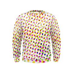 Illustration Abstract Pattern Polka Dot Kids  Sweatshirt by Pakrebo