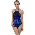 Abstract Desktop Background Go with the Flow One Piece Swimsuit View1