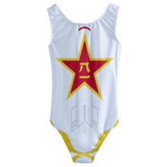 Badge Of People s Liberation Army Rocket Force Kids  Cut-out Back One Piece Swimsuit by abbeyz71