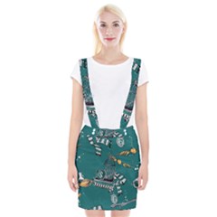 Slytherin Pattern Braces Suspender Skirt by Sobalvarro