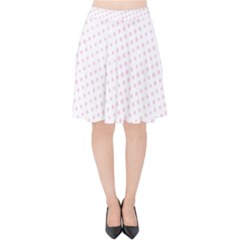 Polka Dot Summer Velvet High Waist Skirt
