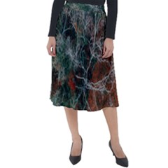 Aerial Photography Of Green Leafed Tree Classic Velour Midi Skirt  by Pakrebo