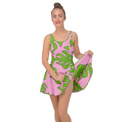 Leaves Tropical Plant Green Garden Inside Out Casual Dress by Simbadda
