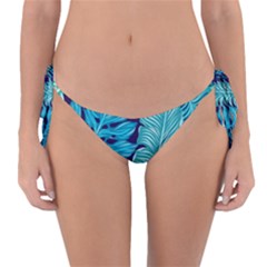 Tropical Greens Leaves Design Reversible Bikini Bottom by Simbadda