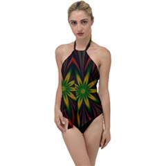 Fractal Artwork Idea Allegory Art Go With The Flow One Piece Swimsuit by Sudhe