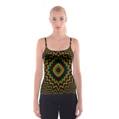 Fractal Artwork Idea Allegory Abstract Spaghetti Strap Top by Sudhe