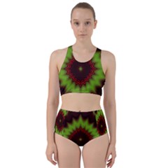 Fractal Artwork Idea Allegory Geometry Racer Back Bikini Set by Sudhe