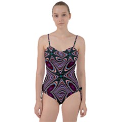 Abstract Artwork Fractal Background Sweetheart Tankini Set by Sudhe