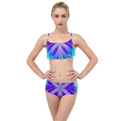 Abstract Art Design Digital Art Layered Top Bikini Set