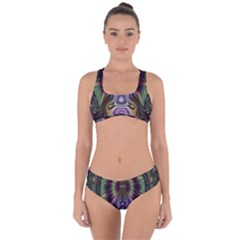 Digital Art Fractal Artwork Criss Cross Bikini Set by Pakrebo