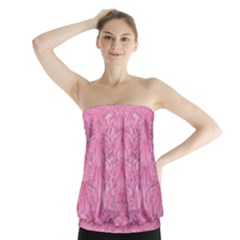 Flowers Decorative Ornate Color Strapless Top by pepitasart