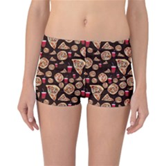 Pizza Pattern Reversible Boyleg Bikini Bottoms by bloomingvinedesign