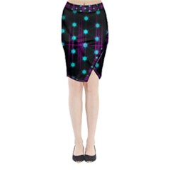 Sound Wave Frequency Midi Wrap Pencil Skirt by HermanTelo