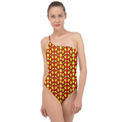 Rby 28 Classic One Shoulder Swimsuit by ArtworkByPatrick