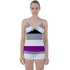 Asexual Pride Flag Lgbtq Tie Front Two Piece Tankini by lgbtnation
