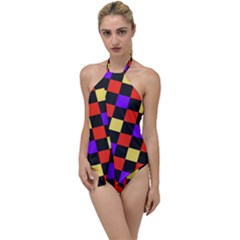 Checkerboard Again Go With The Flow One Piece Swimsuit by impacteesstreetwearseven