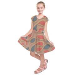 Background Abstract Non Seamless Kids  Short Sleeve Dress by Pakrebo