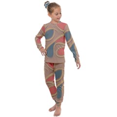 Background Abstract Non Seamless Kids  Long Sleeve Set  by Pakrebo