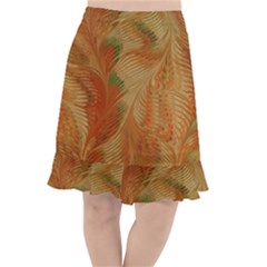 Mottle Color Movement Colorful Fishtail Chiffon Skirt
