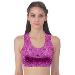 Flowering And Blooming To Bring Happiness Sports Bra by pepitasart