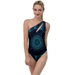 Ornament District Turquoise To One Side Swimsuit