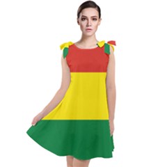 Bolivia Flag Tie Up Tunic Dress by FlagGallery