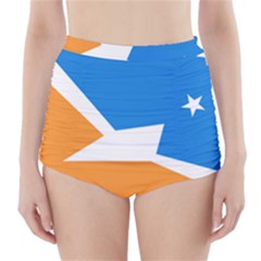 Flag Of Tierra Del Fuego Province, Argentina High-waisted Bikini Bottoms by abbeyz71