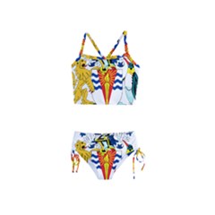 Coat Of Arms Of The British Antarctic Territory Girls  Tankini Swimsuit by abbeyz71