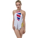 Flag of the British Antarctic Territory Go with the Flow One Piece Swimsuit View1