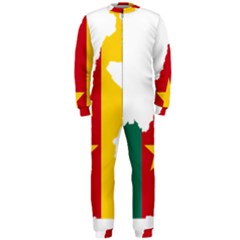 Cameroon Flag Map Geography Onepiece Jumpsuit (men)  by Sapixe
