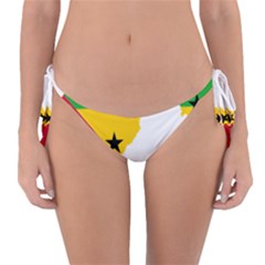 Sao Tome Principe Flag Map Reversible Bikini Bottom by Sapixe