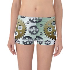 Gear Background Sprocket Reversible Boyleg Bikini Bottoms by HermanTelo