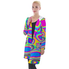 Colorful Shapes                              Hooded Pocket Cardigan by LalyLauraFLM