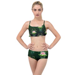 Background Non Seamless Pattern Layered Top Bikini Set