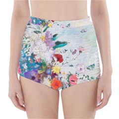 Floral Bouquet High-waisted Bikini Bottoms by Sobalvarro