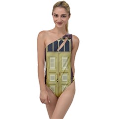 Graphic Door Entry Exterior House To One Side Swimsuit by Simbadda
