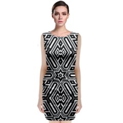 Grid Pattern Backdrop, Backgrounds Textures Classic Sleeveless Midi Dress by Simbadda