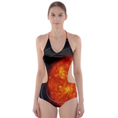 Solar System Planet Planetary System Cut-out One Piece Swimsuit by Sudhe