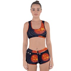 Solar System Planet Planetary System Racerback Boyleg Bikini Set by Sudhe